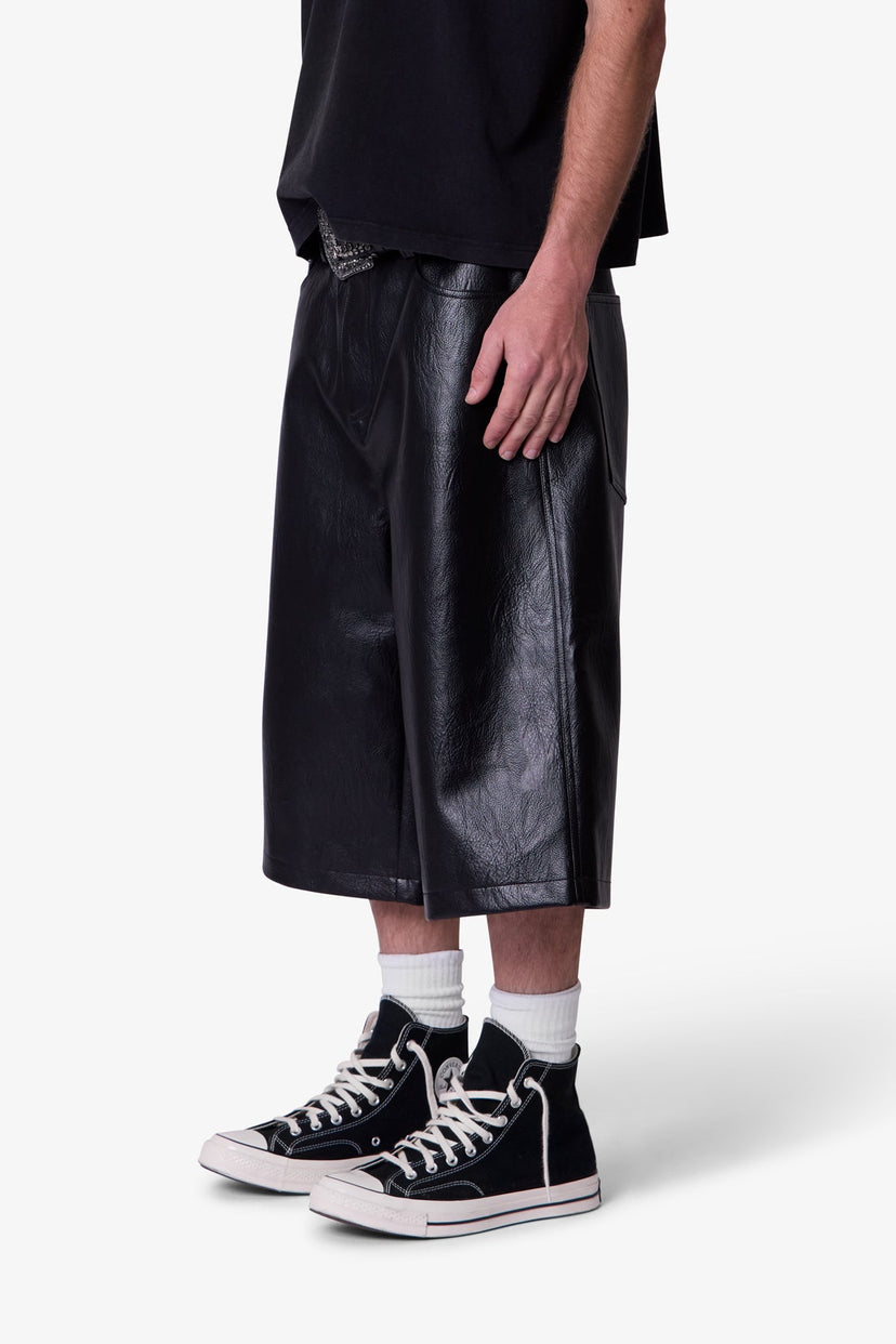“LEATHER” JORTS