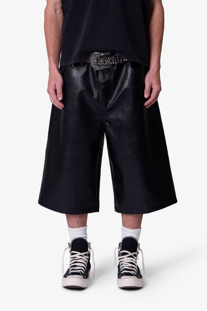 “LEATHER” JORTS
