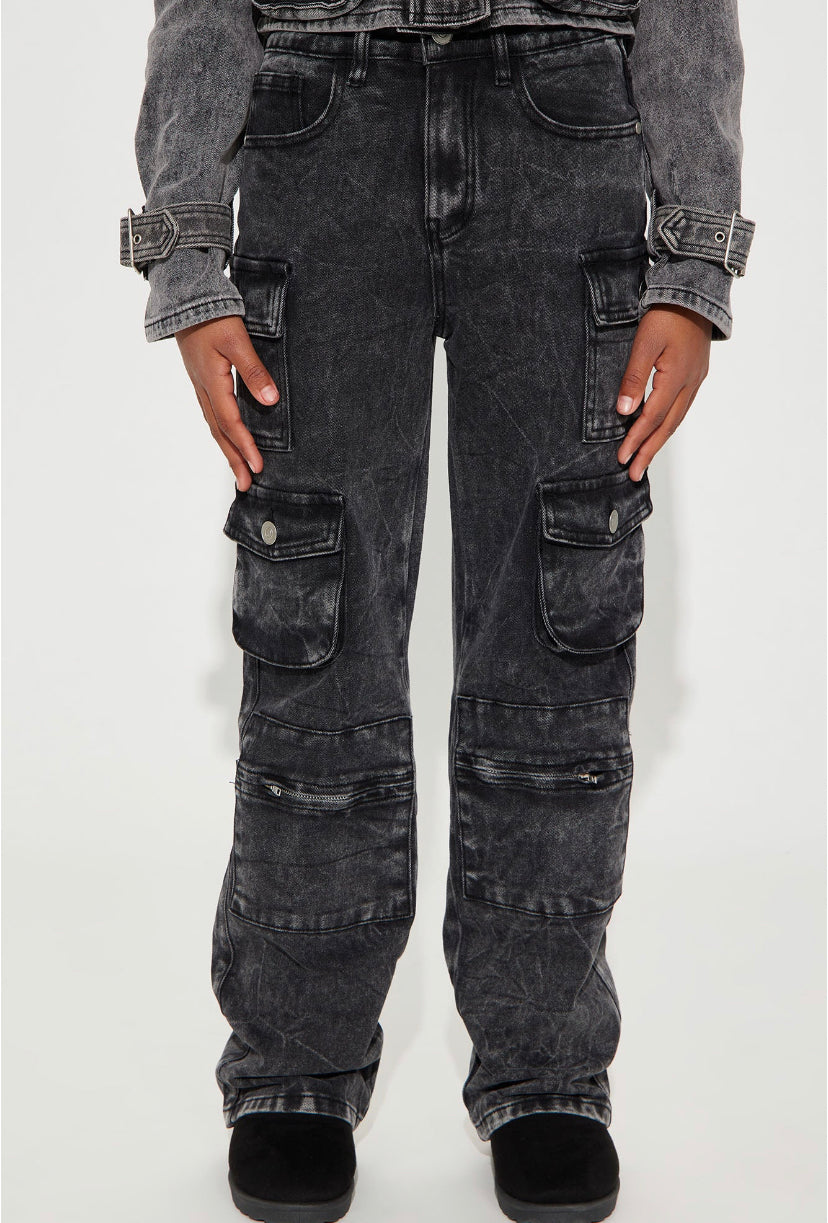 “ACID WASH” MINI CARGO - Amessio