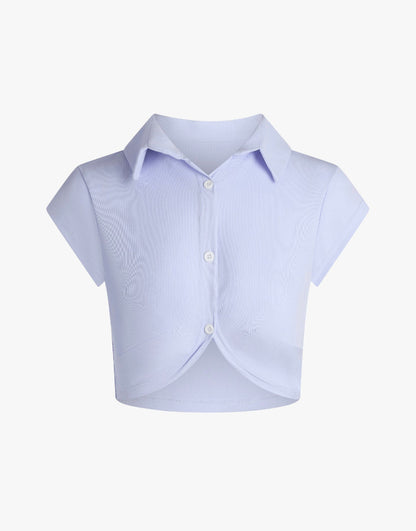 “PLACKET” TOP - Amessio