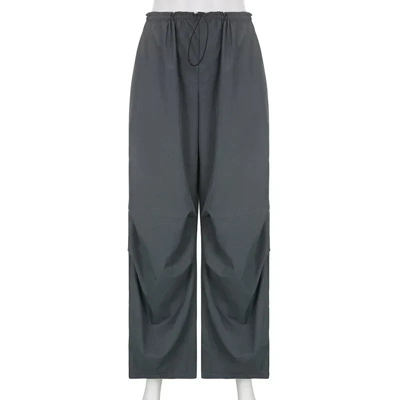 “GRAY” UNISEX PARACHUTE PANTS - Amessio