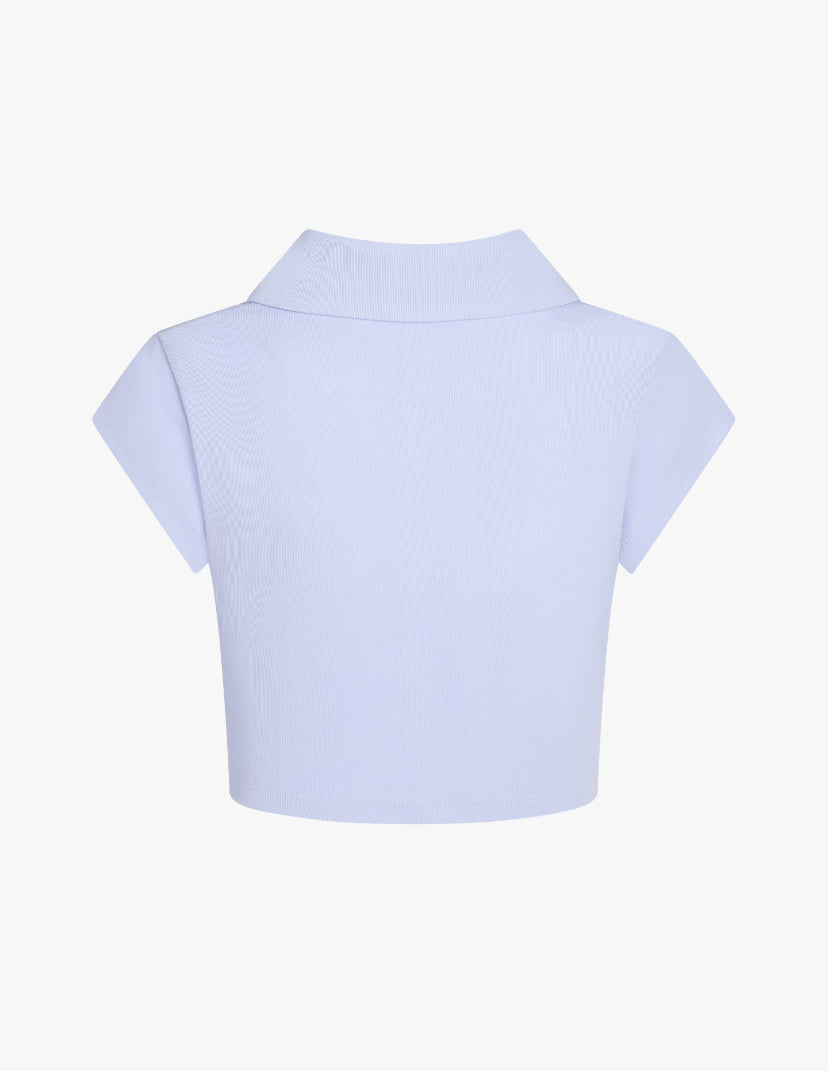 “PLACKET” TOP - Amessio